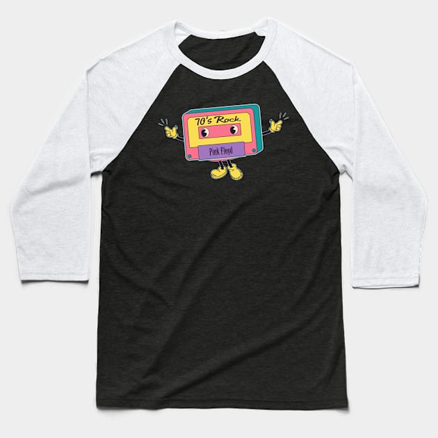 Music cassette man - PFlo Baseball T-Shirt by Teropong Kota